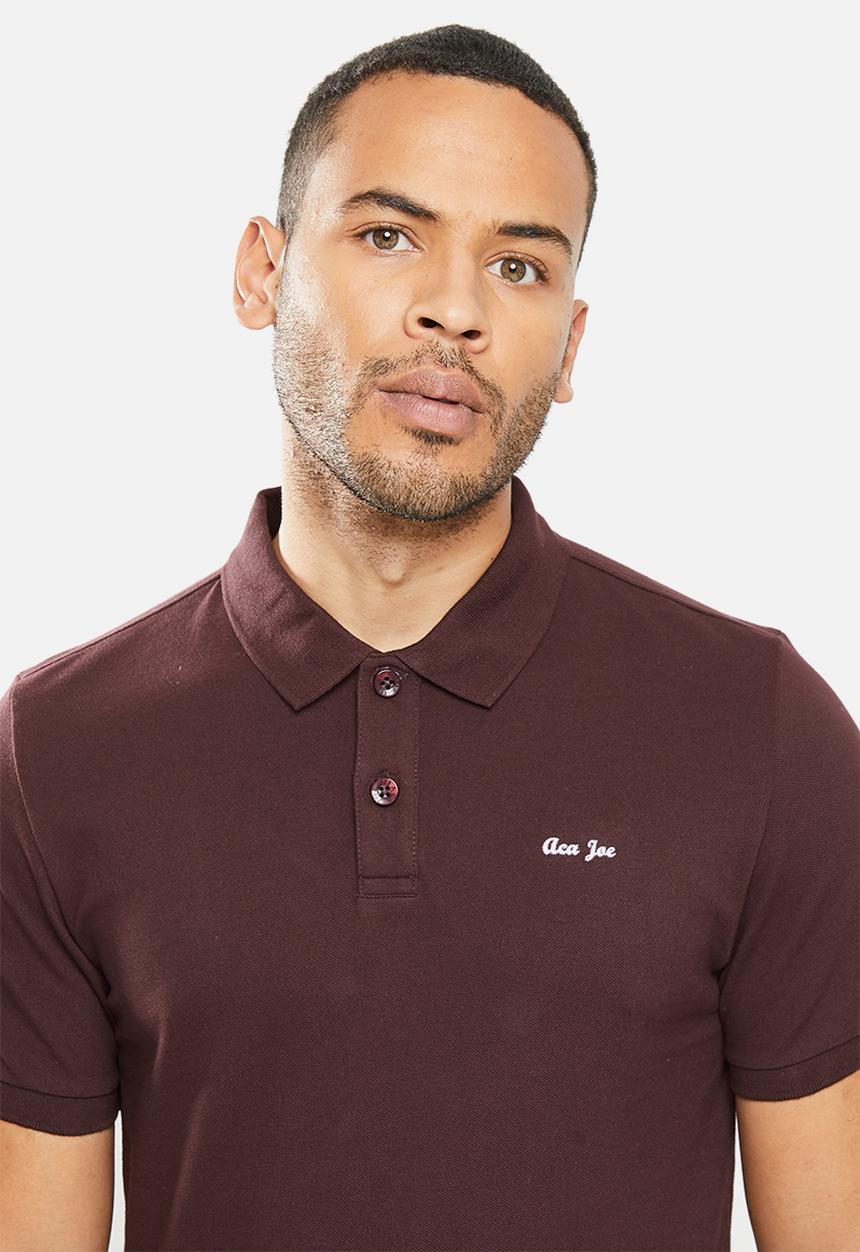 Aca Joe - Aca joe small aj logo golfer - maroon