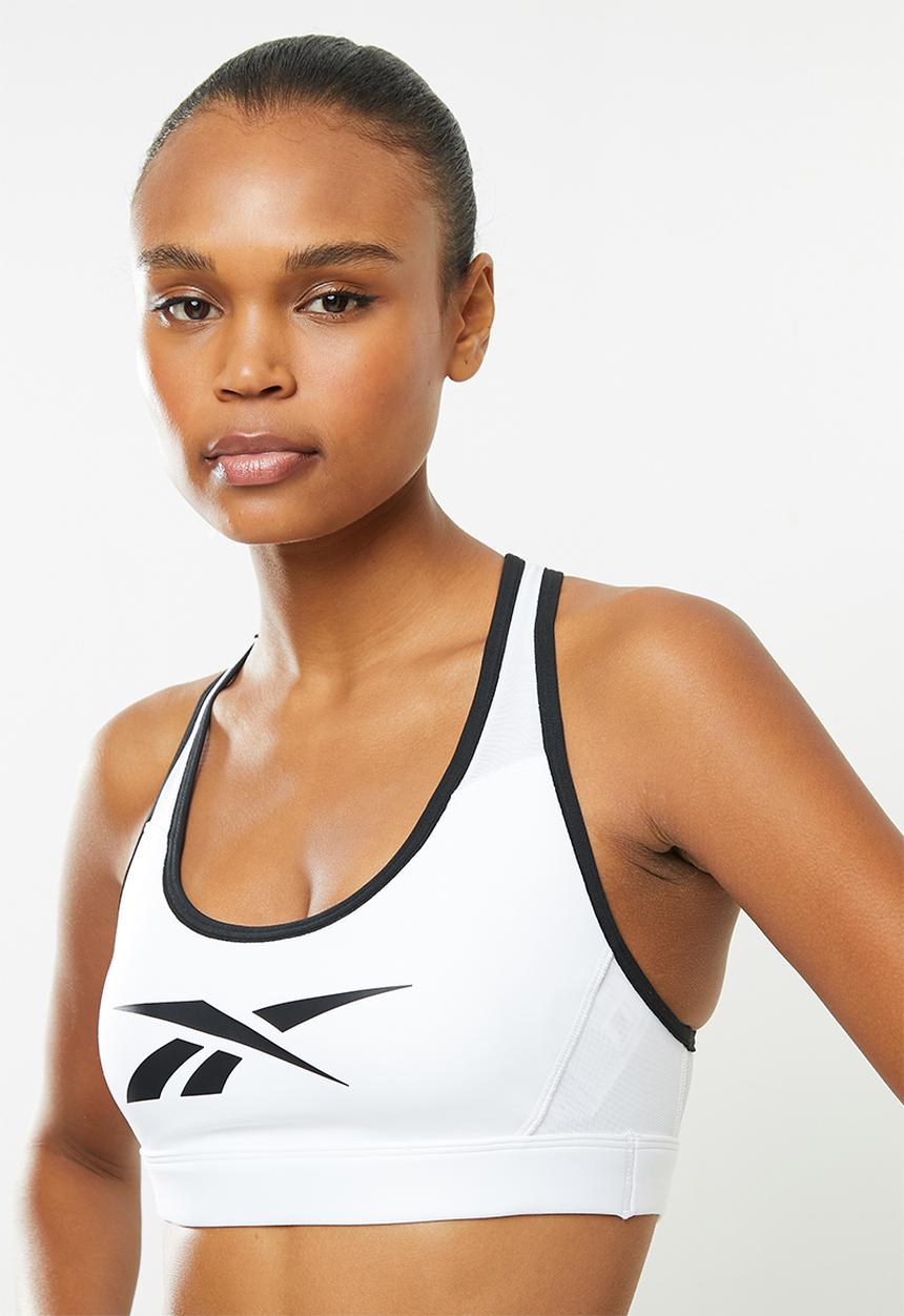 Reebok - Lux racer padded bra - white