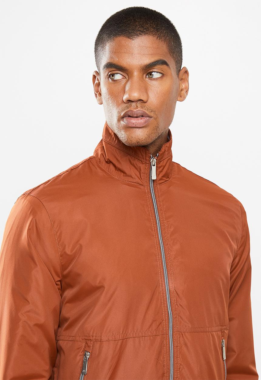 Jonathan D - Zip through jacket - rust