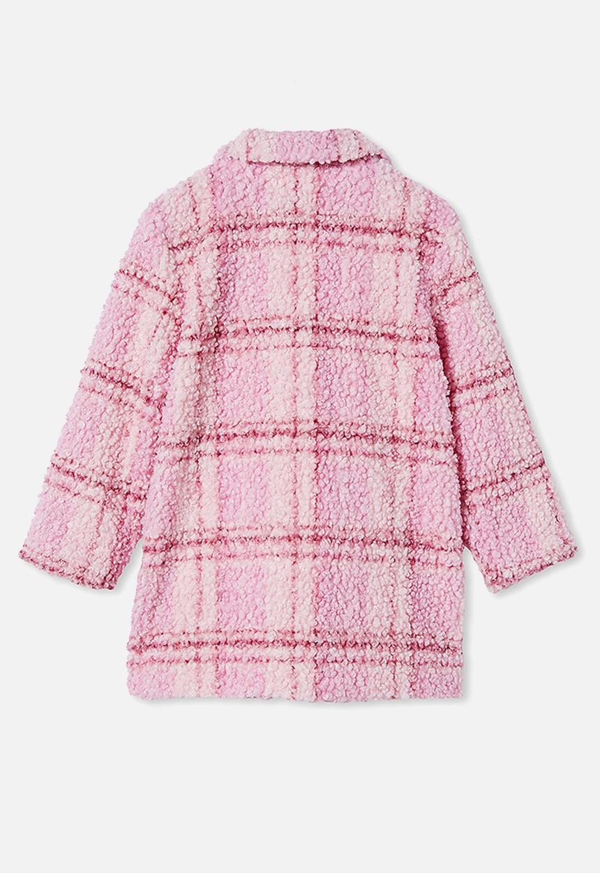 Cotton On - Cecilia check jacket - pink