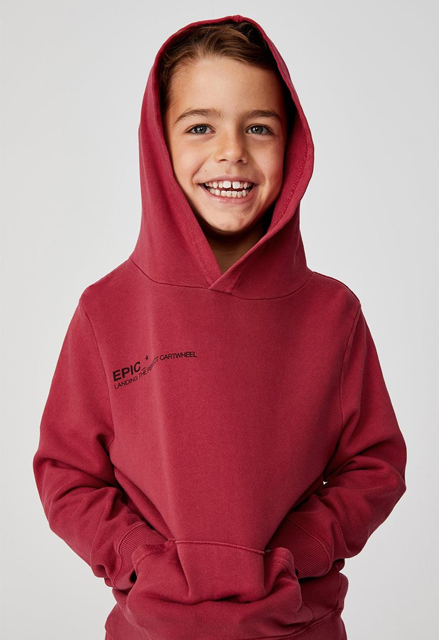 Cotton On - Milo hoodie - red