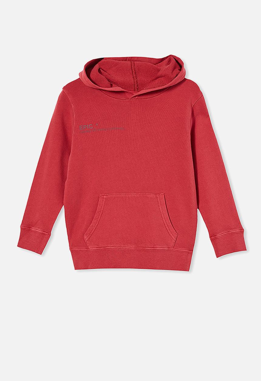 Cotton On - Milo hoodie - red