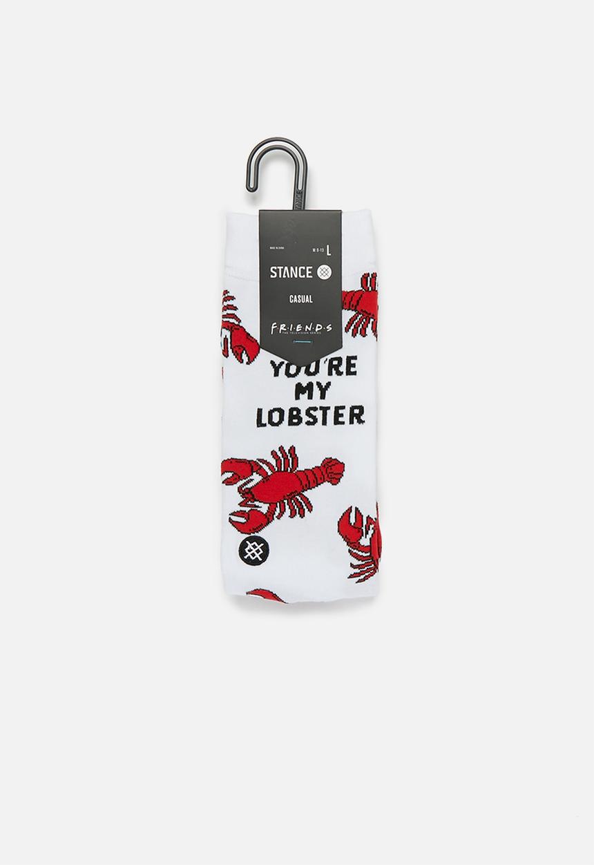 Stance Socks - Youre my lobster socks - white