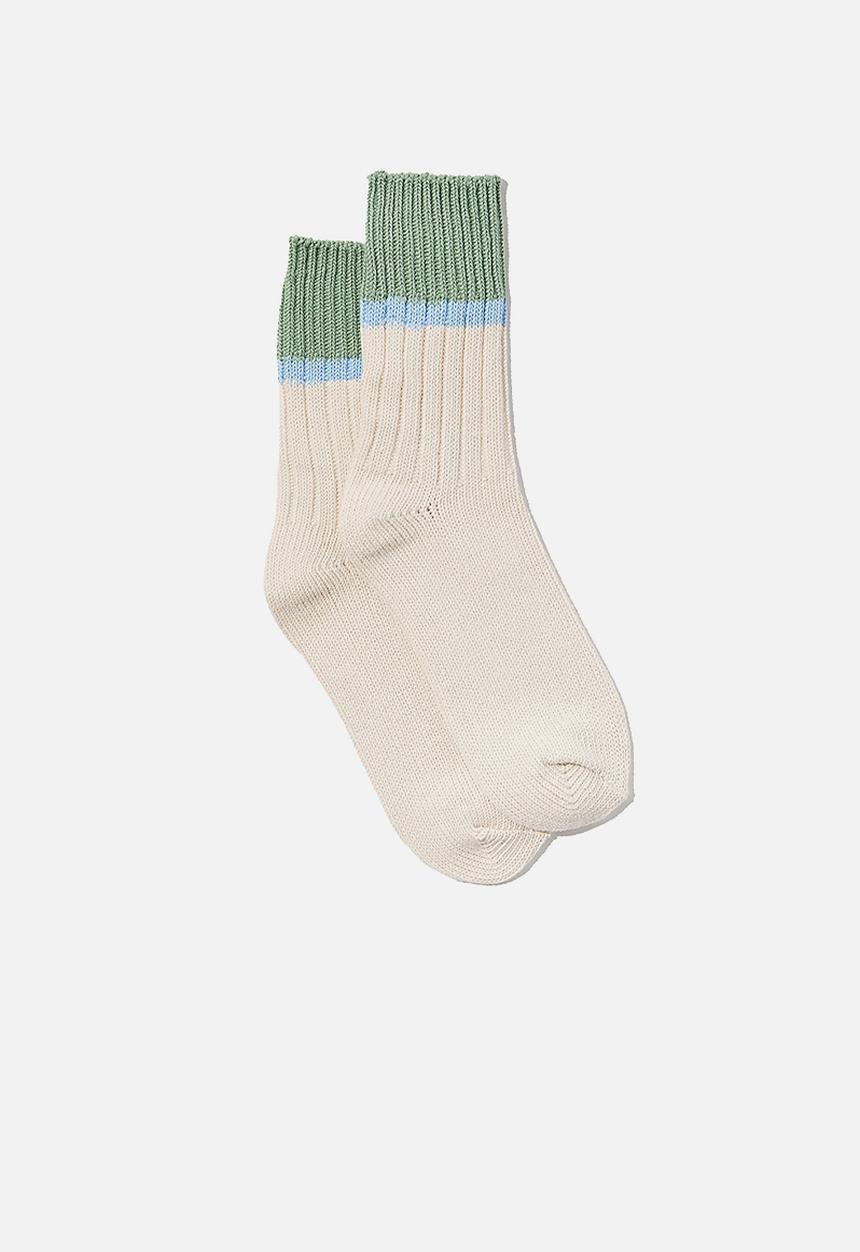 Cotton On - Weekend sock - pistachio green & dusk blue