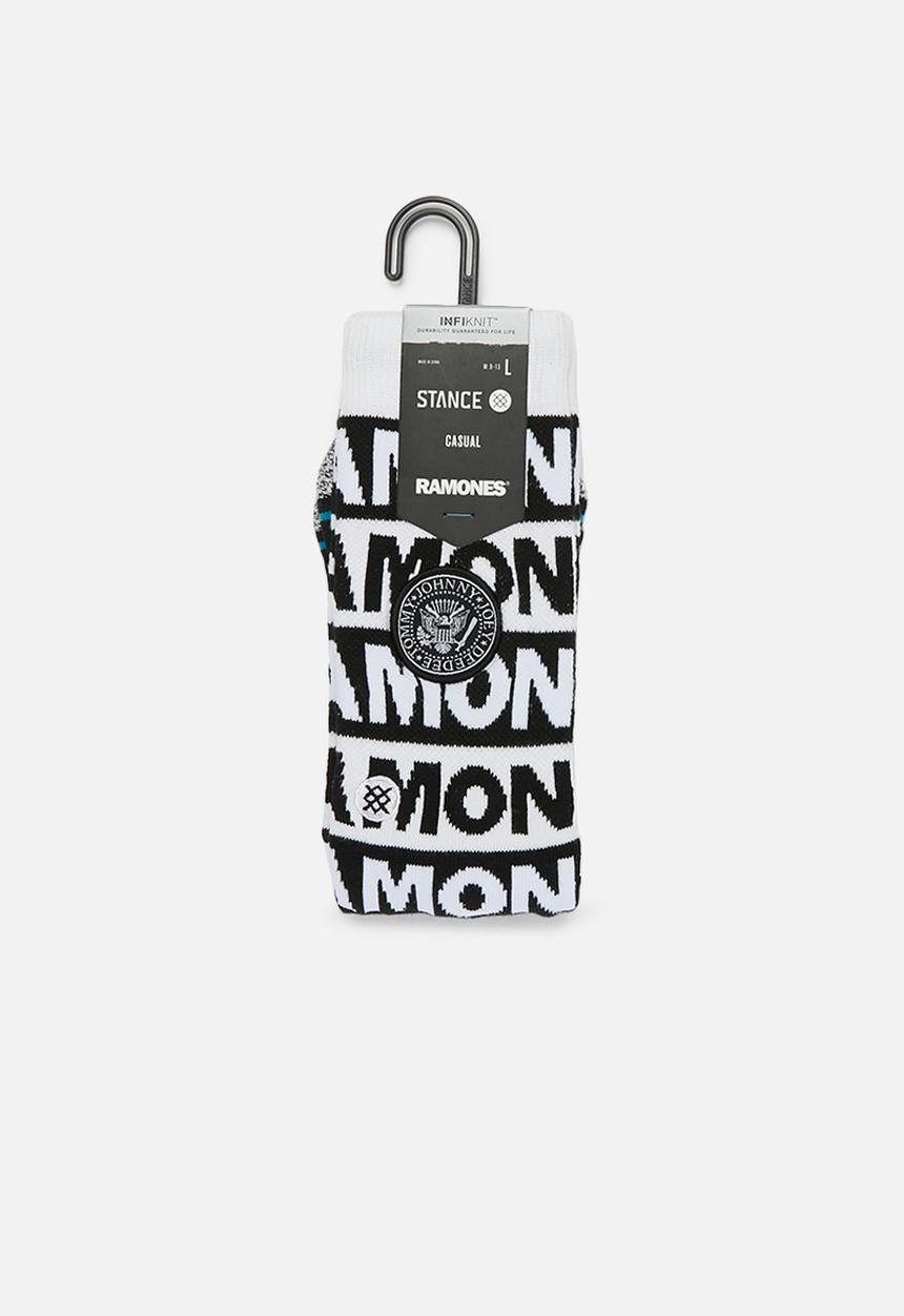 Stance Socks - Stance the ramones - black & white 