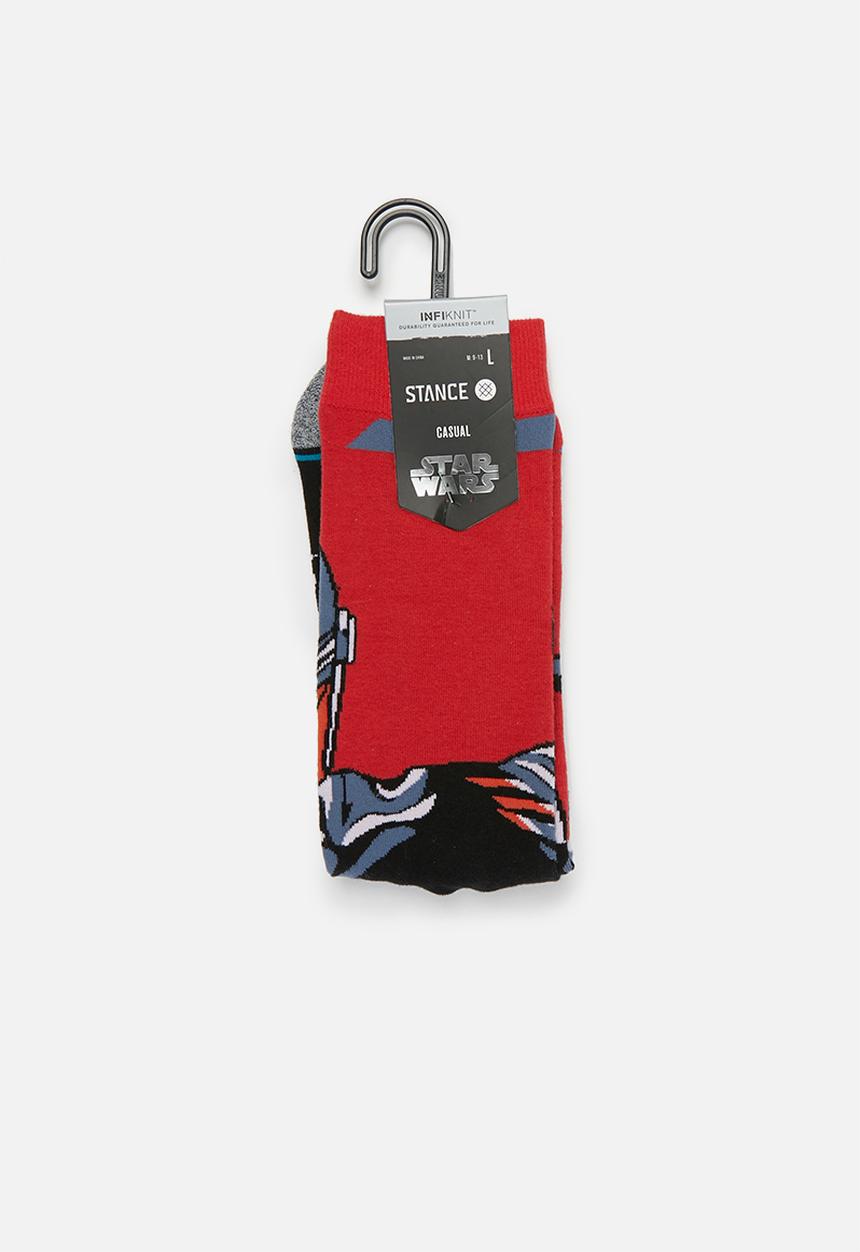 Stance Socks - Stance beskar steel - red