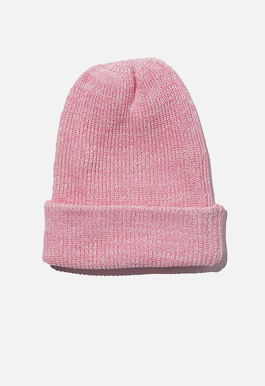 Rubi - Knit ribbed beanie - primrose marle