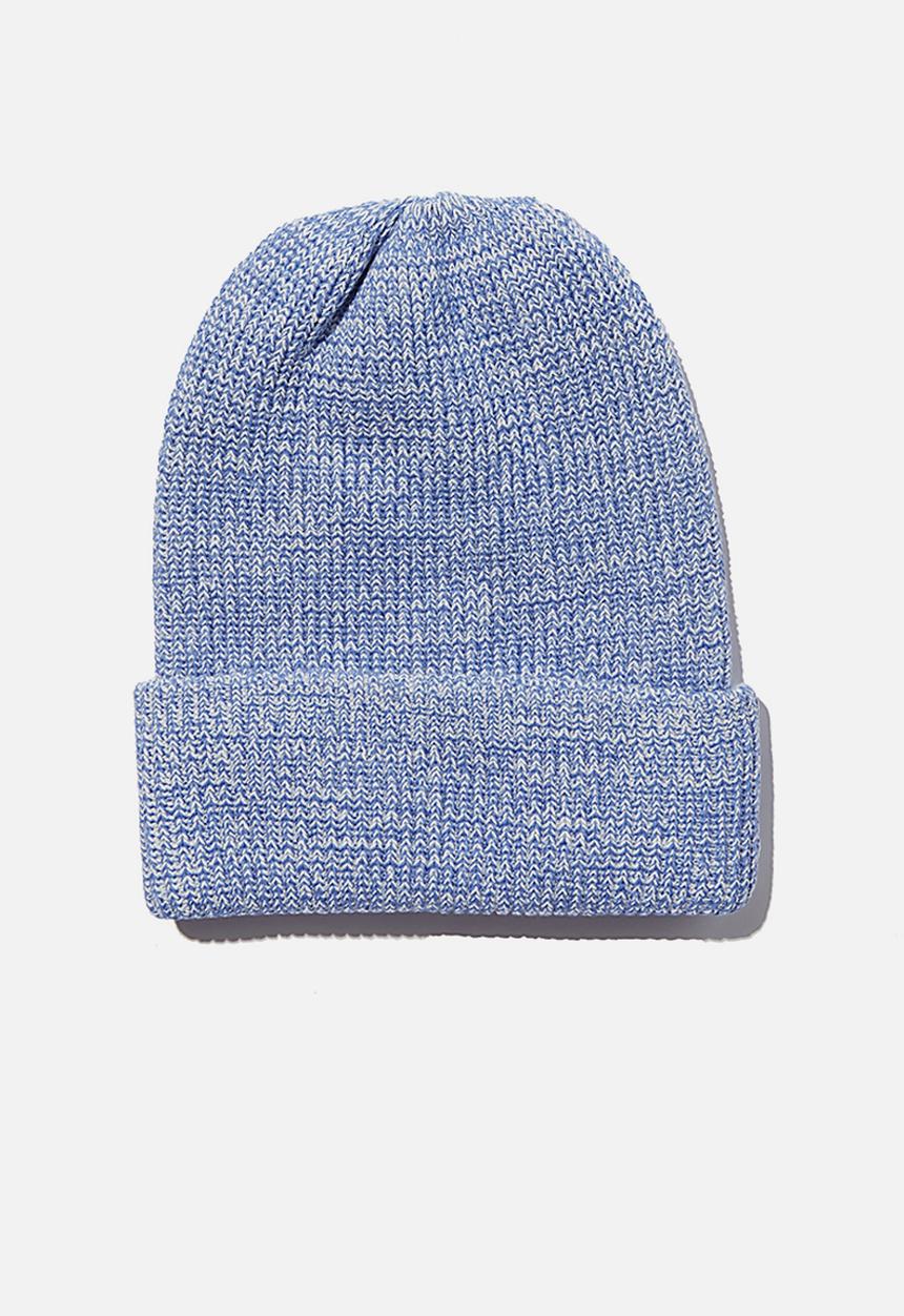 Rubi - Knit ribbed beanie - ballad blue