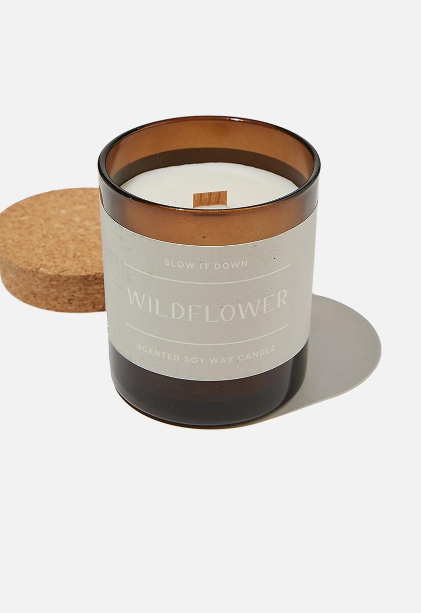 Cotton On - Slow it down candle - wildflower