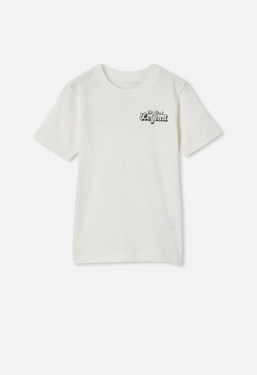 Cotton On - Max skater short sleeve tee - retro white