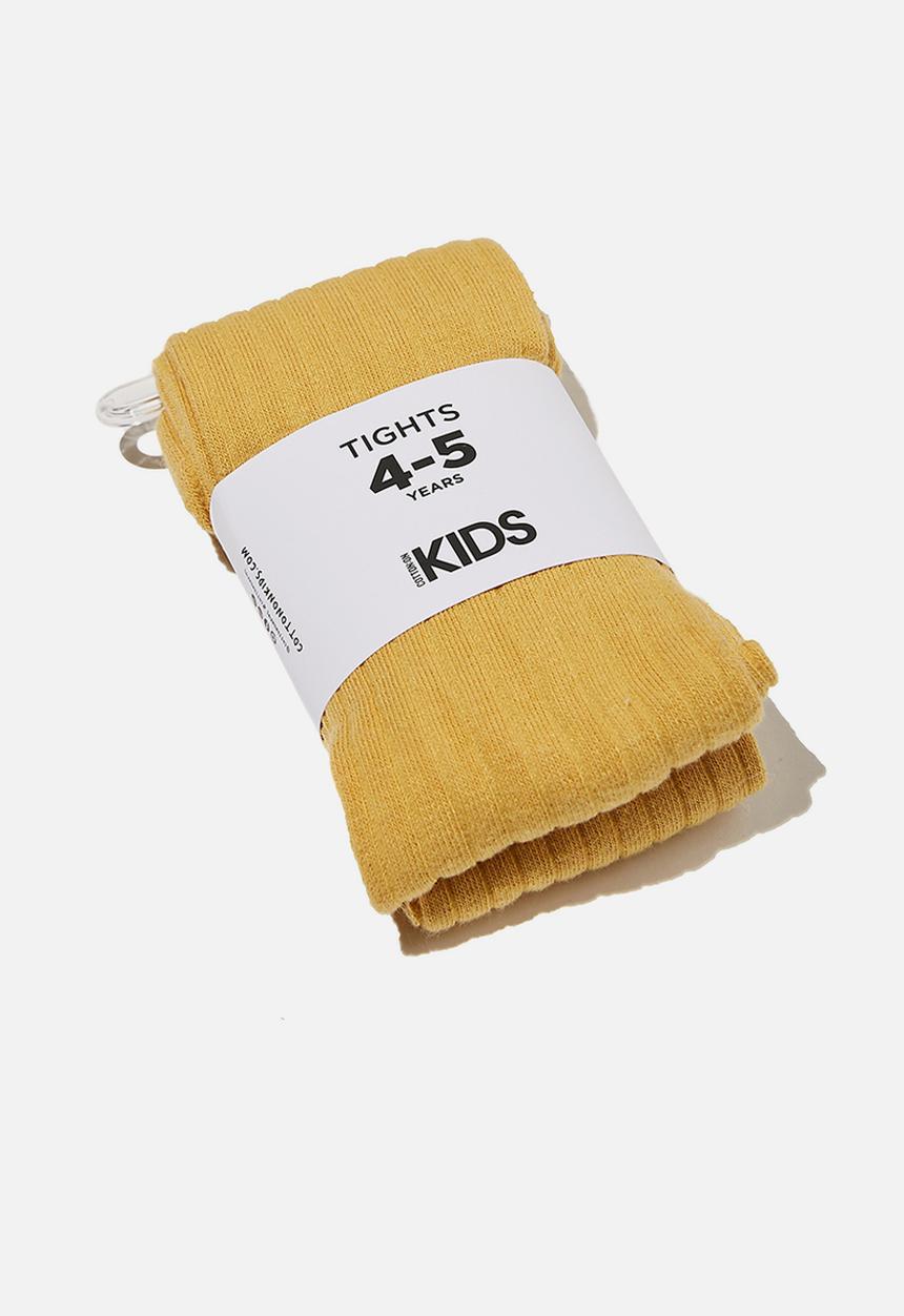 Cotton On - Ribbed solid tight - mustard