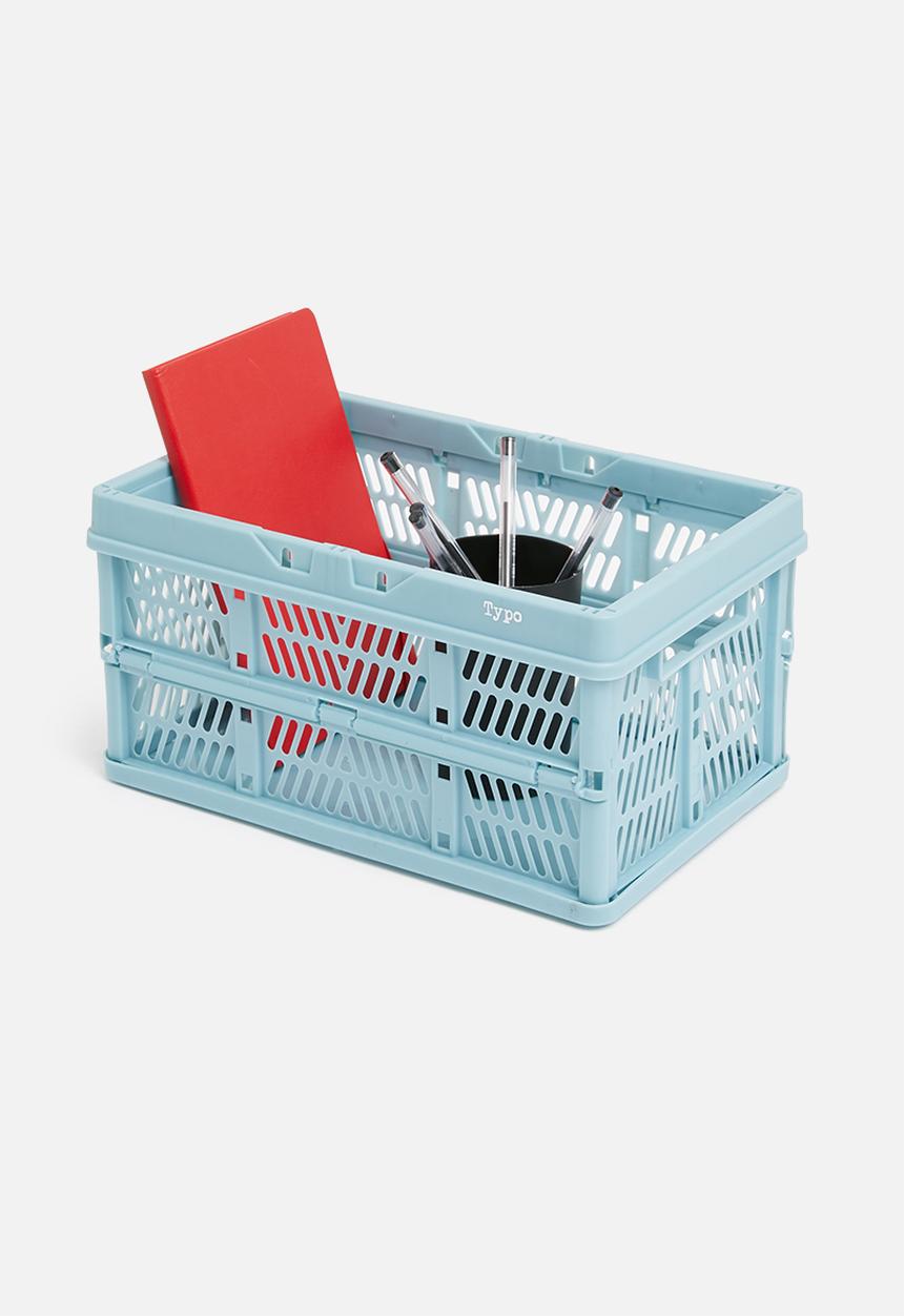 Typo - Small foldable storage - denim blue