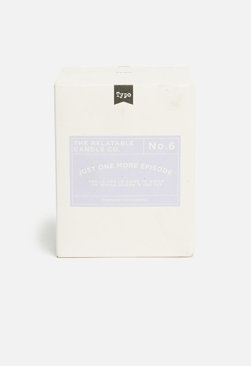 Typo - Relatable quote candle - pale lilac