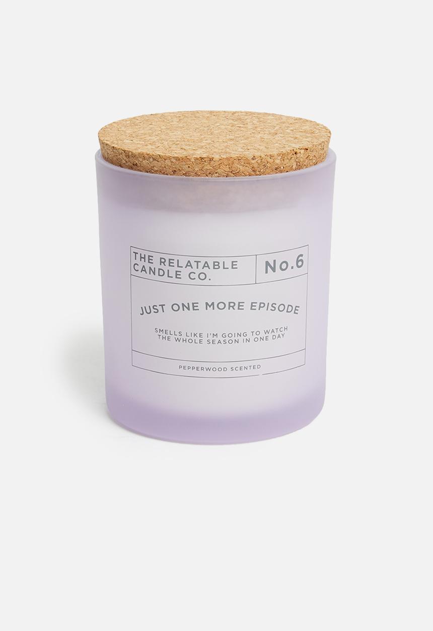 Typo - Relatable quote candle - pale lilac