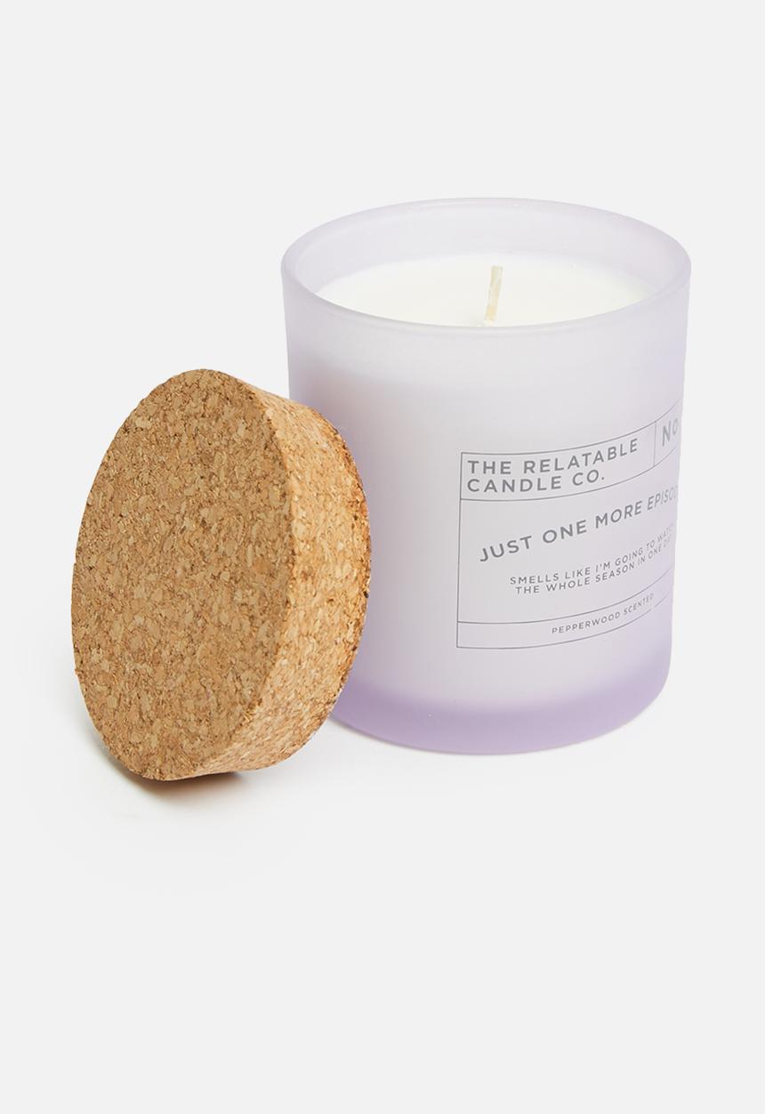 Typo - Relatable quote candle - pale lilac