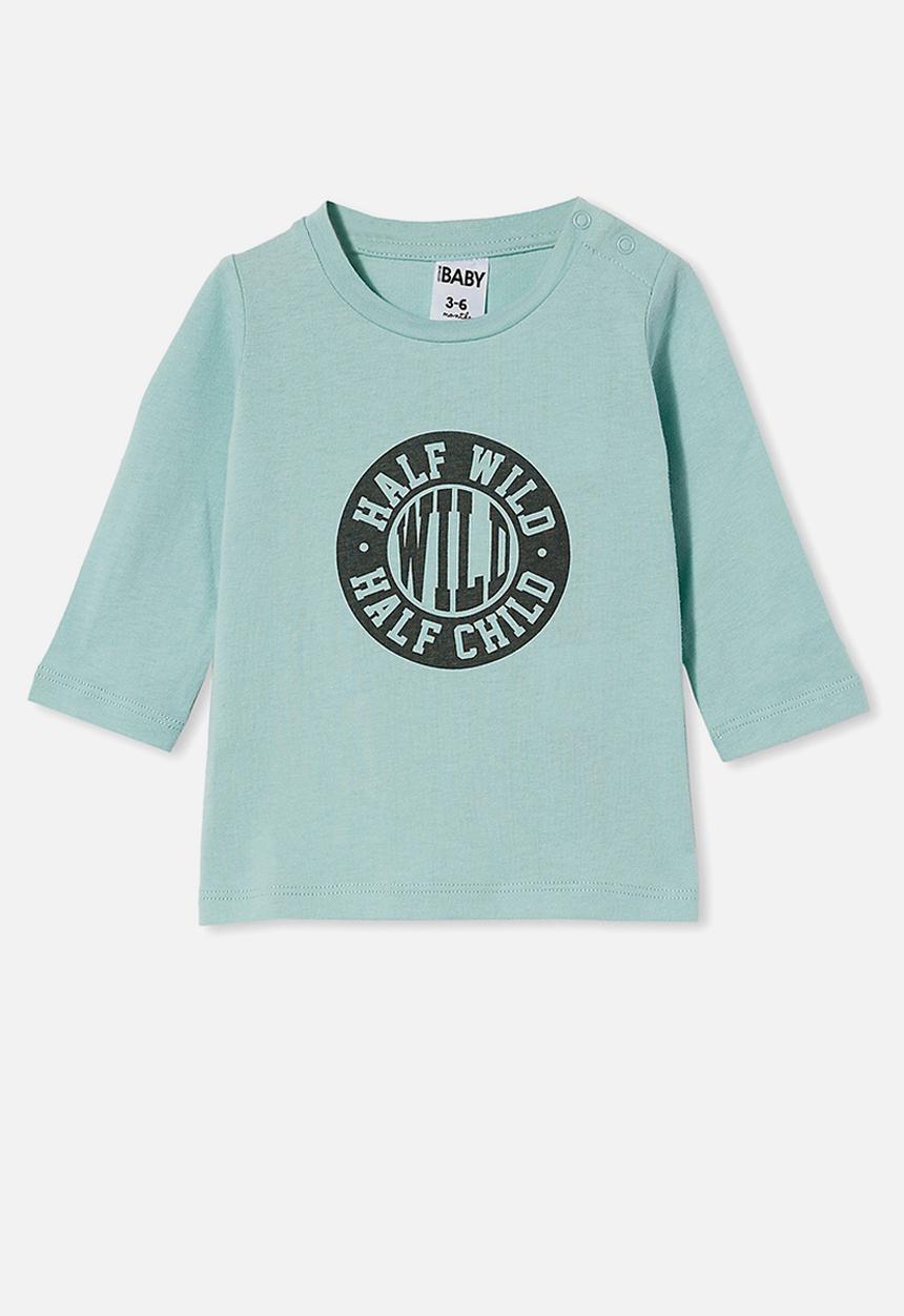 Cotton On - Jamie long sleeve tee - duck egg