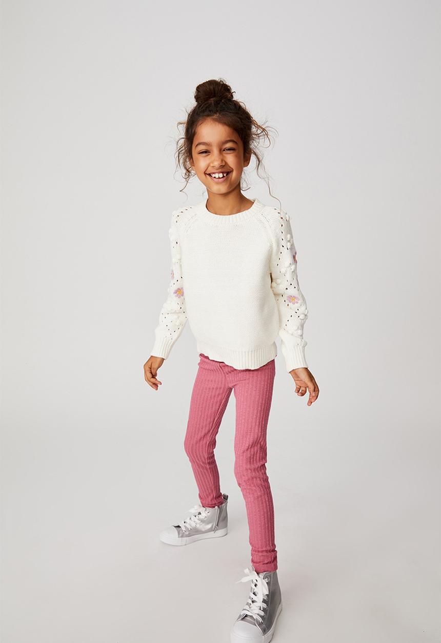Cotton On - Huggie tights - very berry