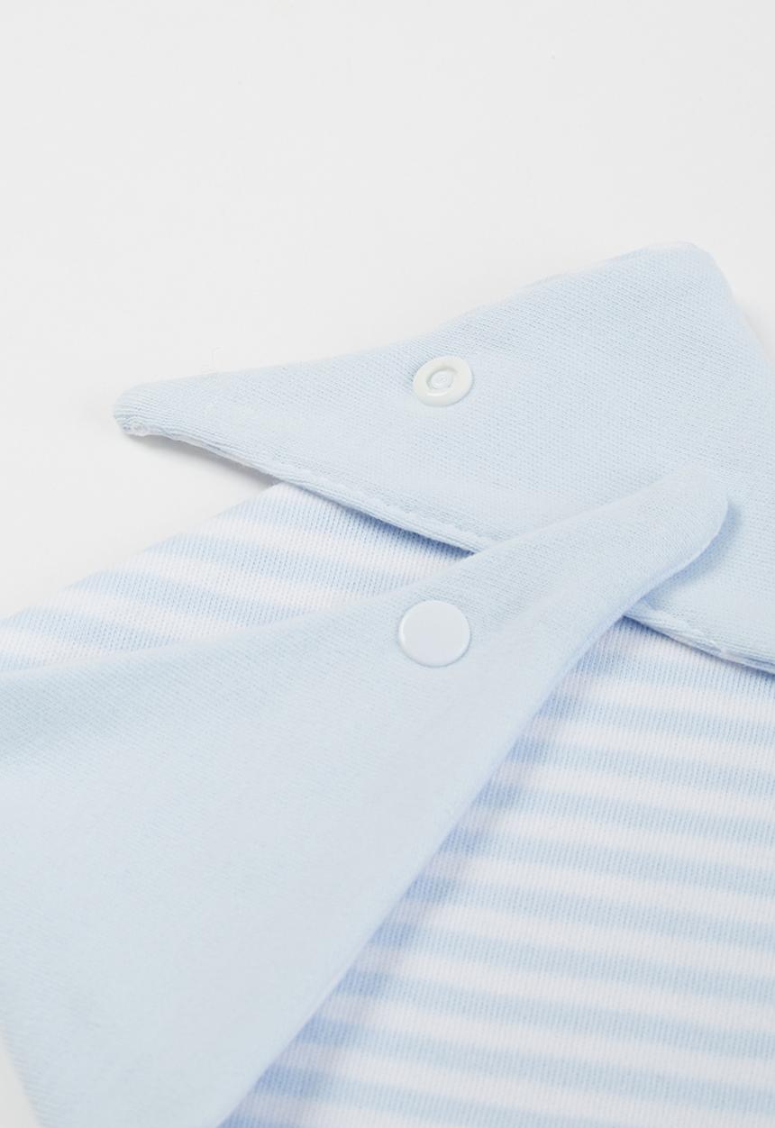Little Lumps - Bib bandanna - blue & white 
