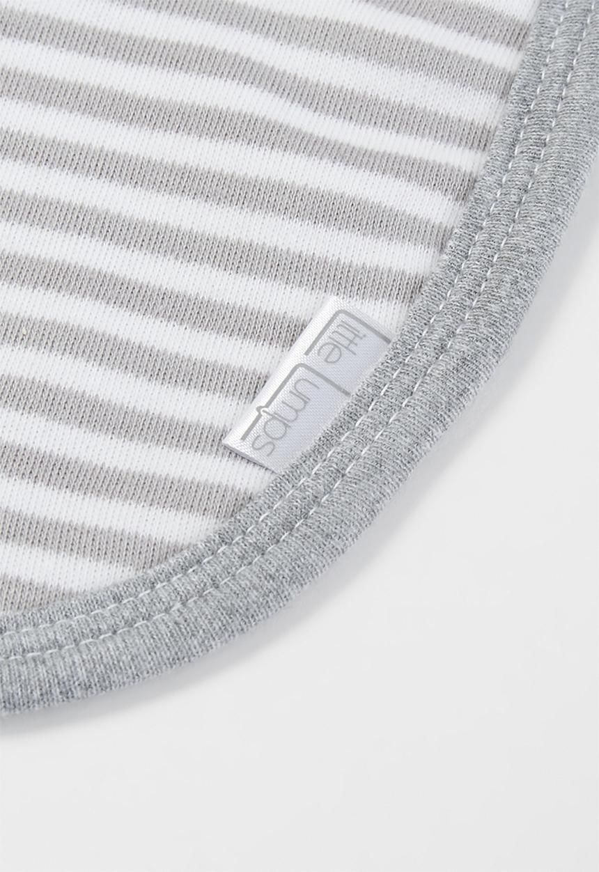 Little Lumps - Bib one size - grey stripe