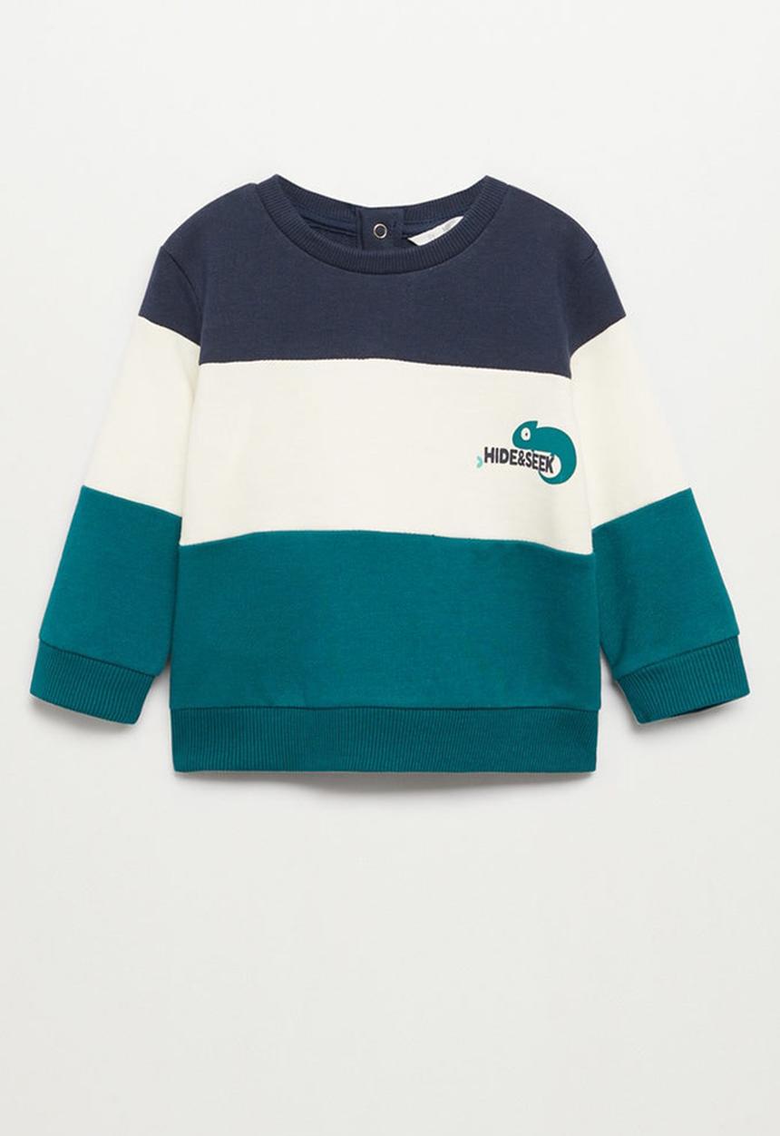 MANGO - Block3 sweatshirt - navy 