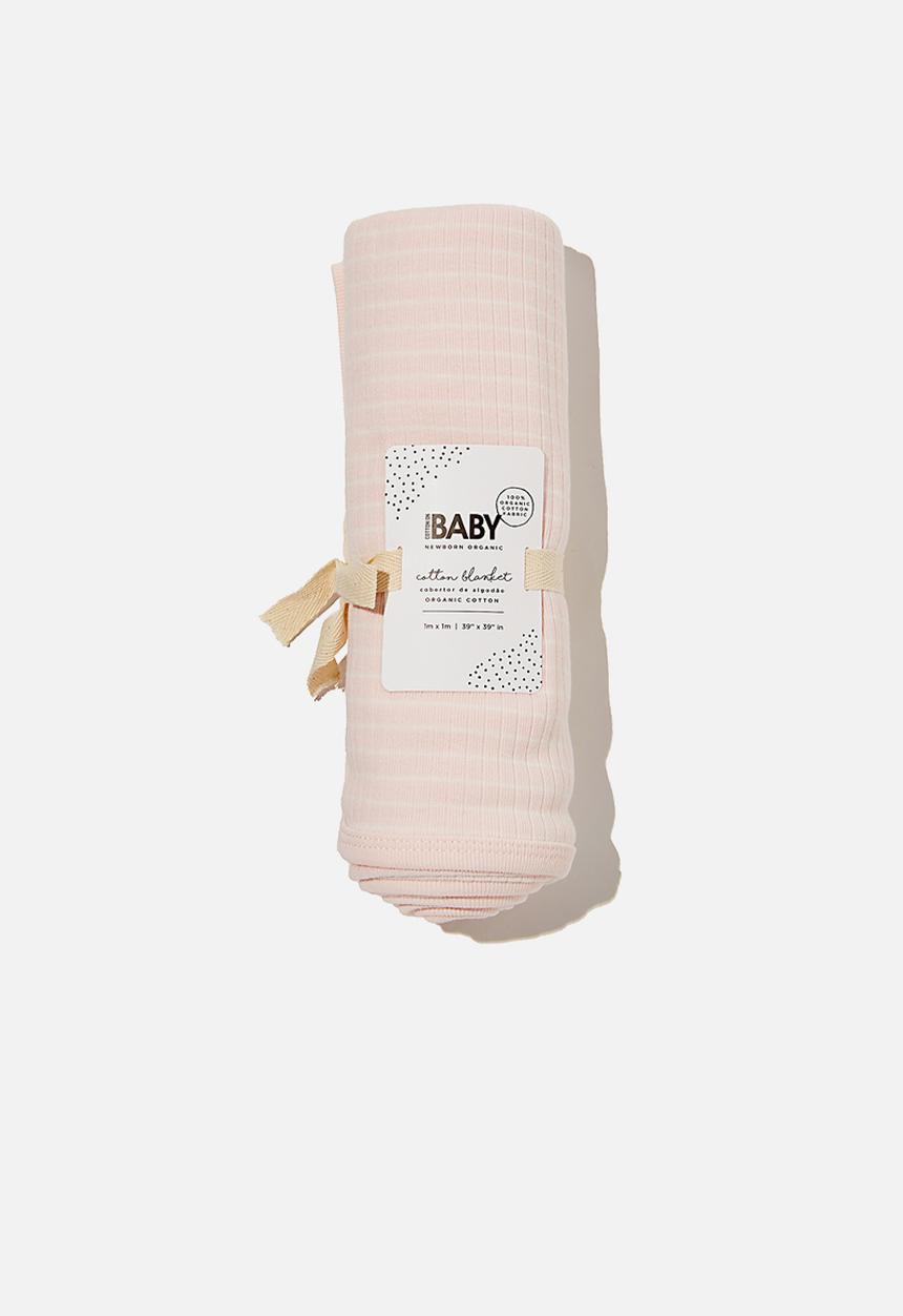 Cotton On - Organic newborn blanket - crystal pink