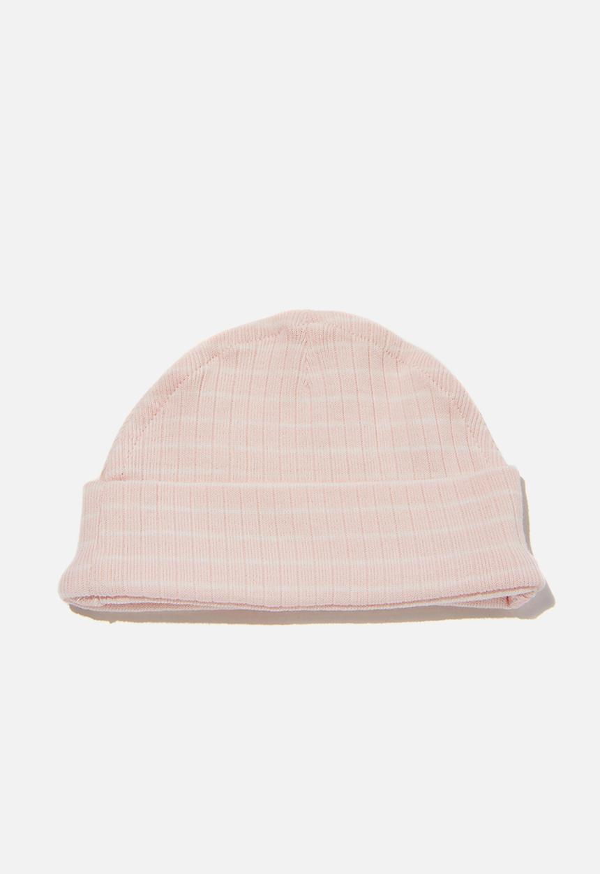 Cotton On - Organic newborn beanie - crystal pink