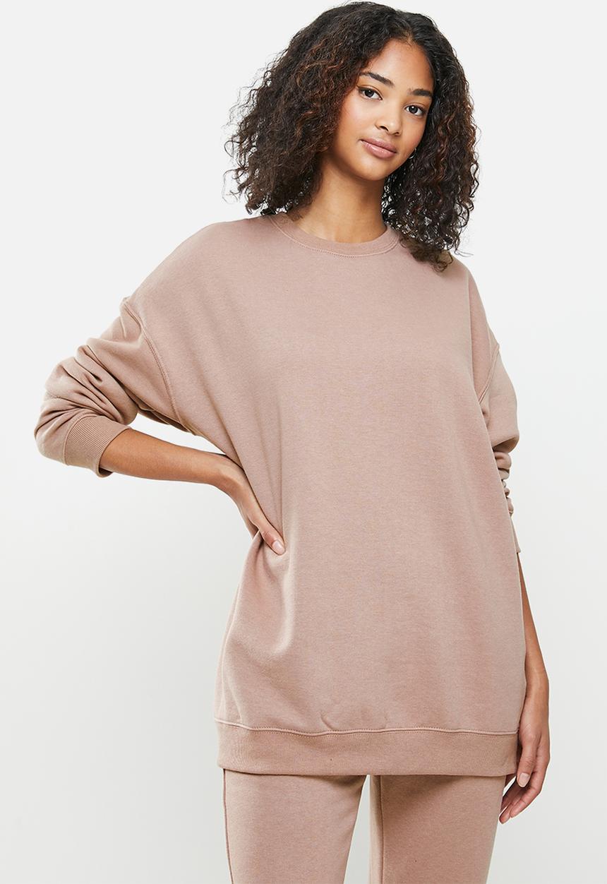 Factorie - Oversized crew neck sweater - dusty pink