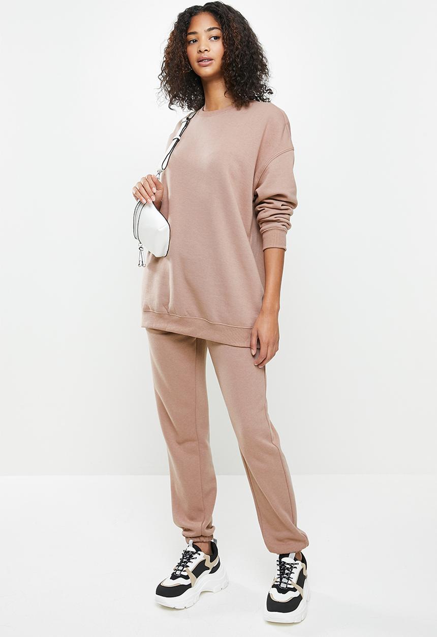 Factorie - Oversized crew neck sweater - dusty pink