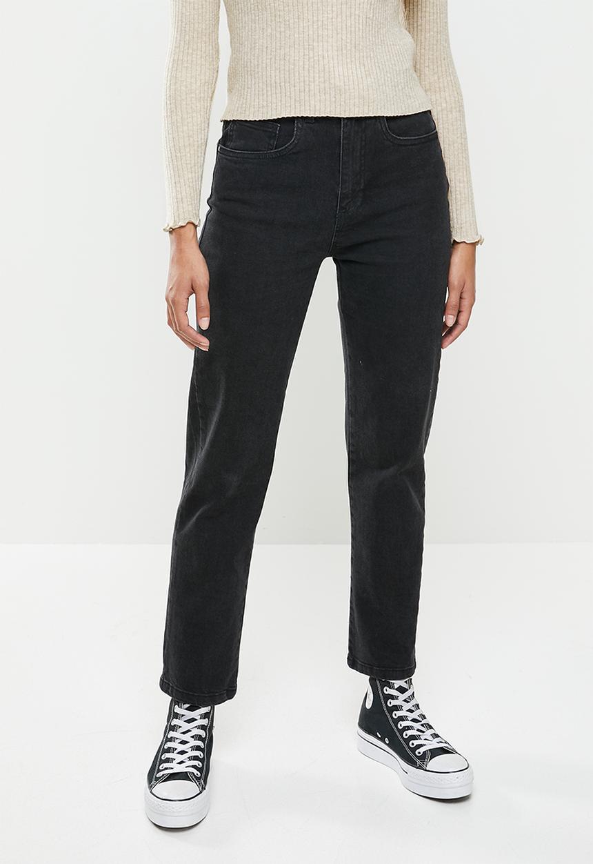 Cotton On - Straight stretch jean - black
