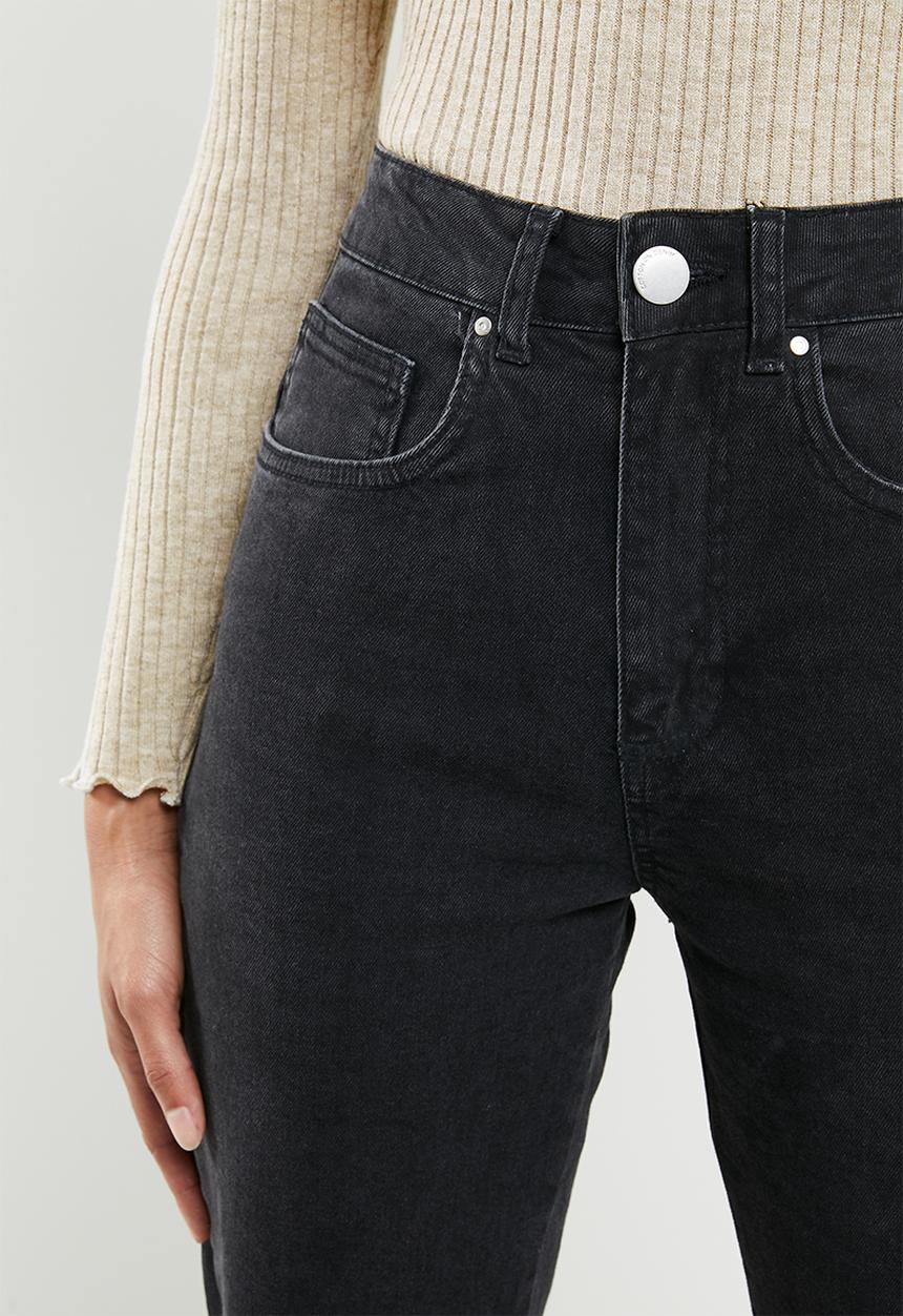 Cotton On - Straight stretch jean - black