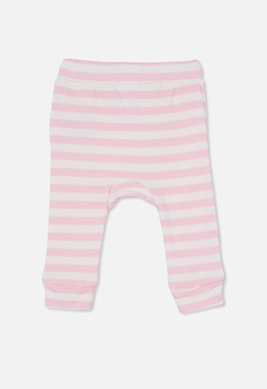 Cotton On - Johnny legging - pink & white 