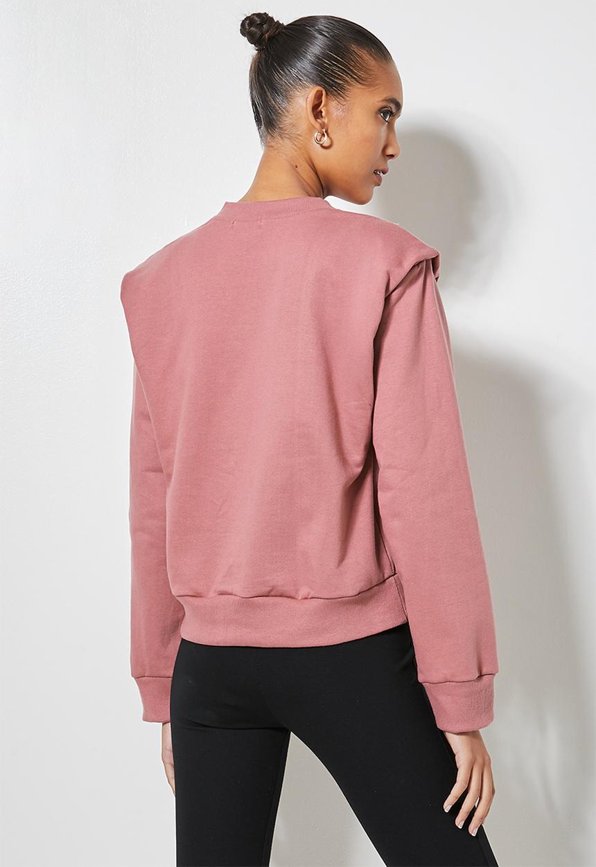 Superbalist - Shoulder pad sweat - dusty pink
