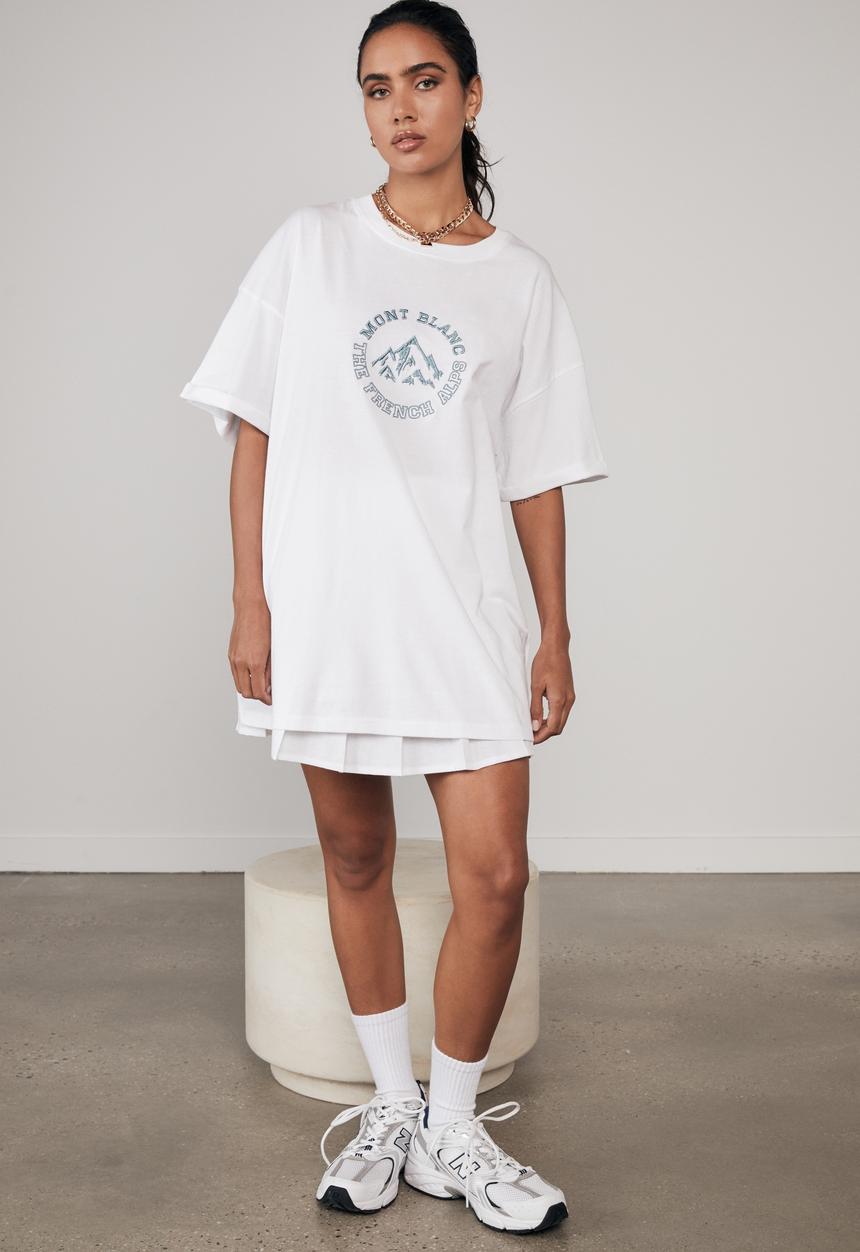 Factorie - Oversized graphic T-shirt - white