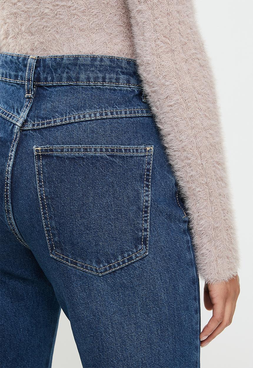 Cotton On - Long straight jean - blue