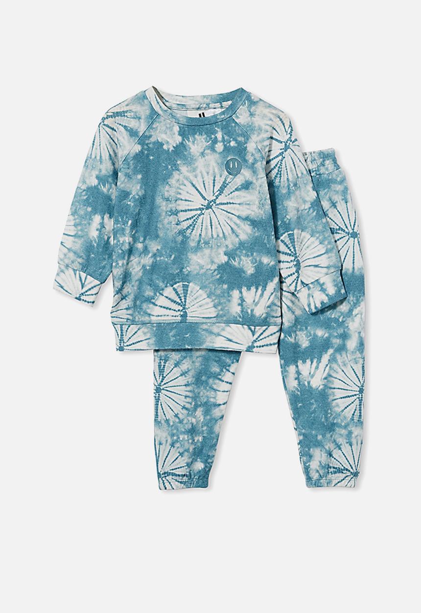 Cotton On - Marcus long sleeve lounge set - teal 
