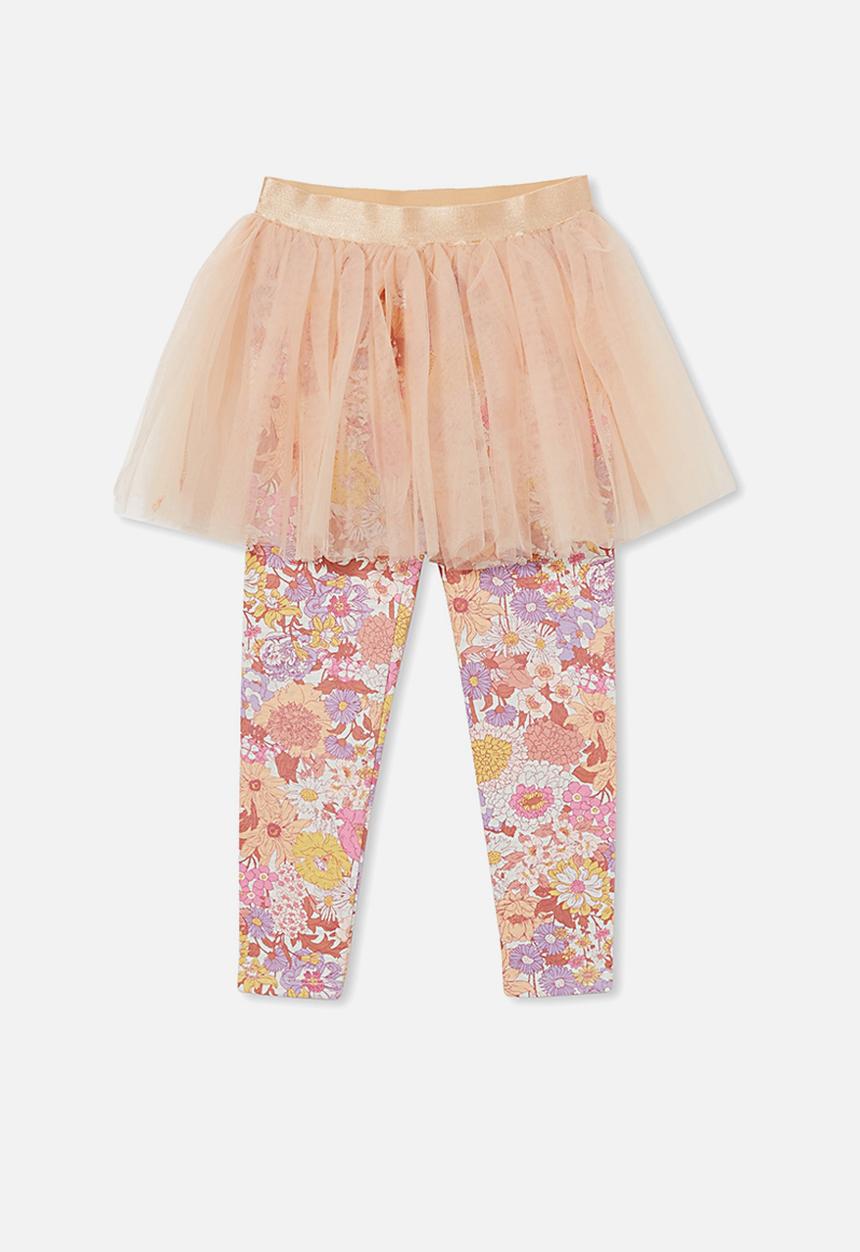 Cotton On - Zoe skegging - peach & pink 