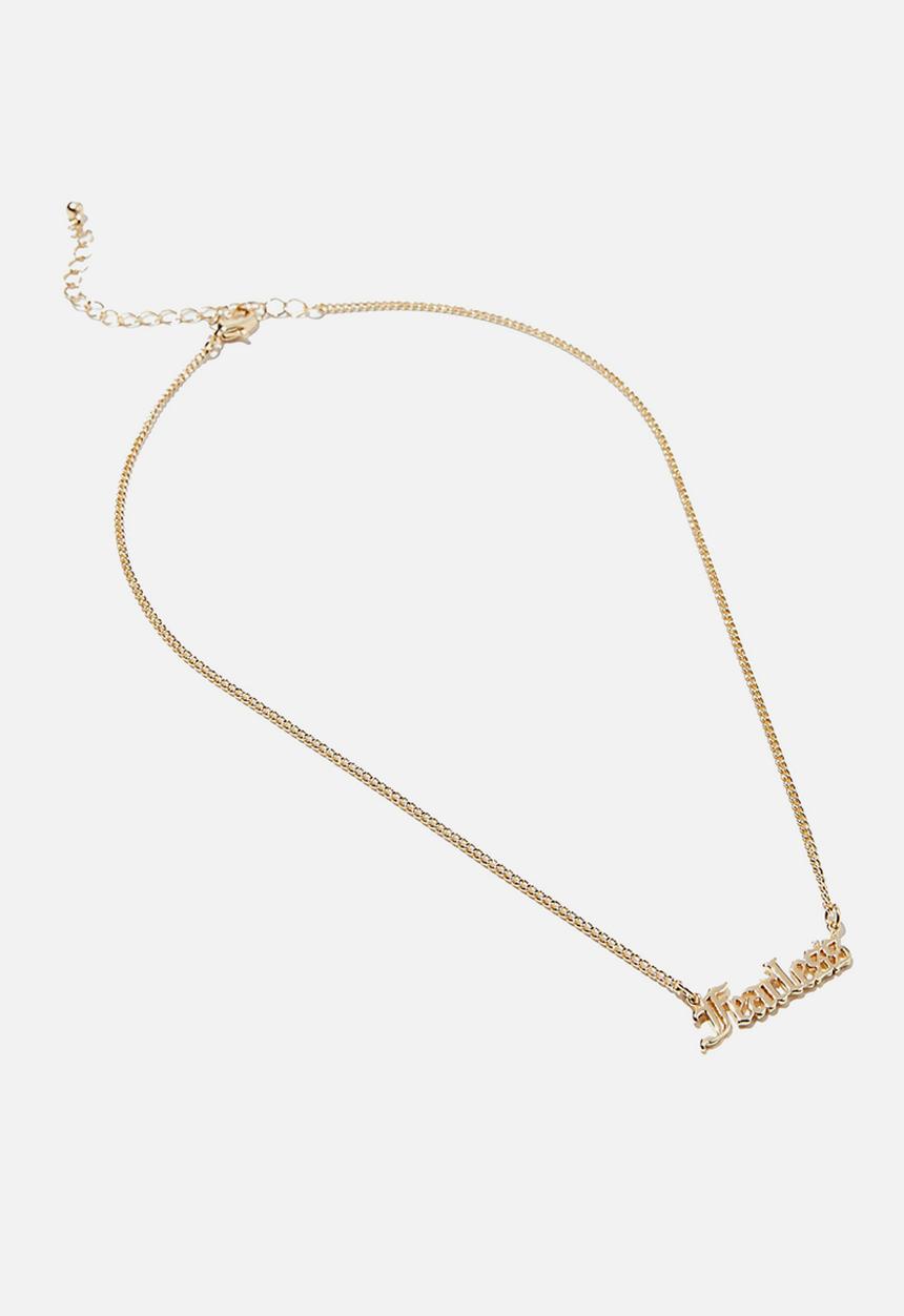 Rubi - Keepsake pendant necklace - fearless gold
