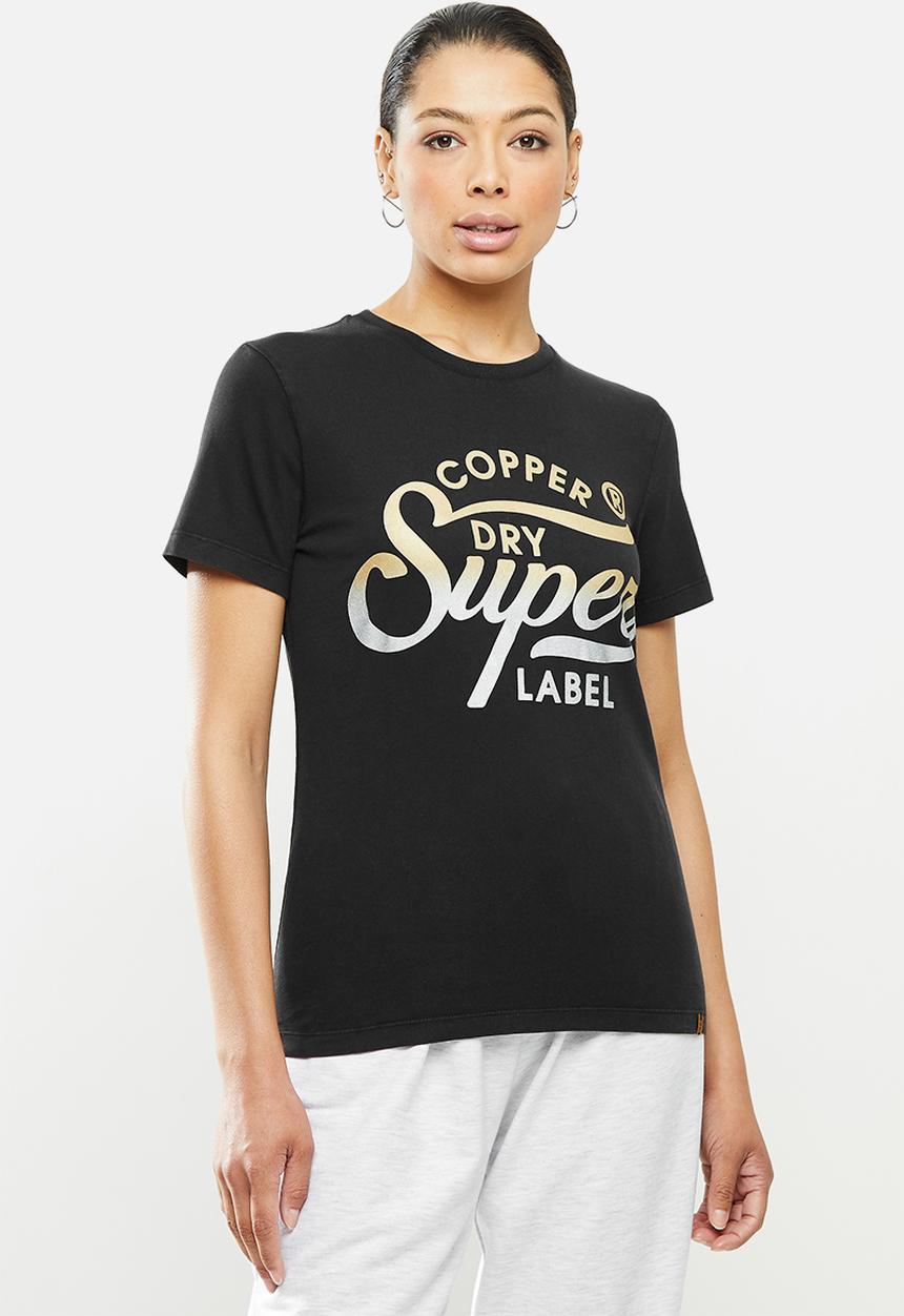 Superdry. - Copper label tee - black
