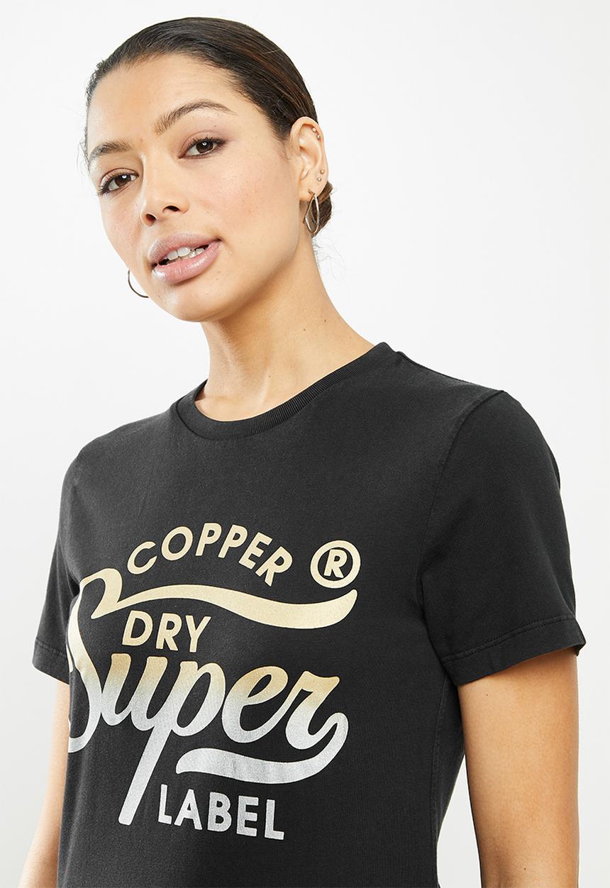 Superdry. - Copper label tee - black