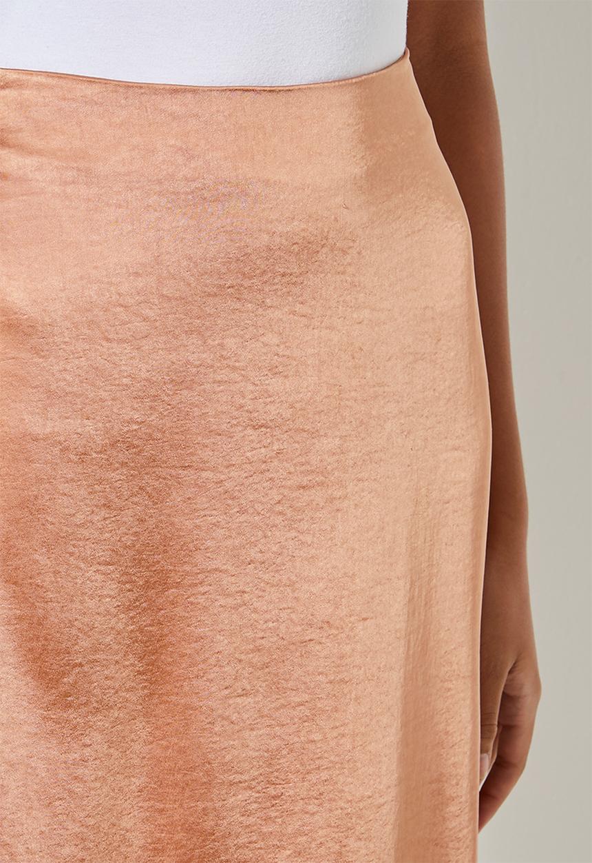 Superbalist - Lux bias slip skirt - bronze