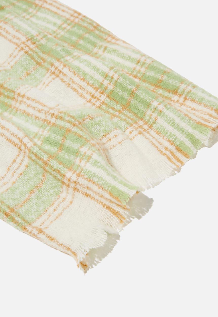 Rubi - Brady blanket scarf - pistachio green molly check