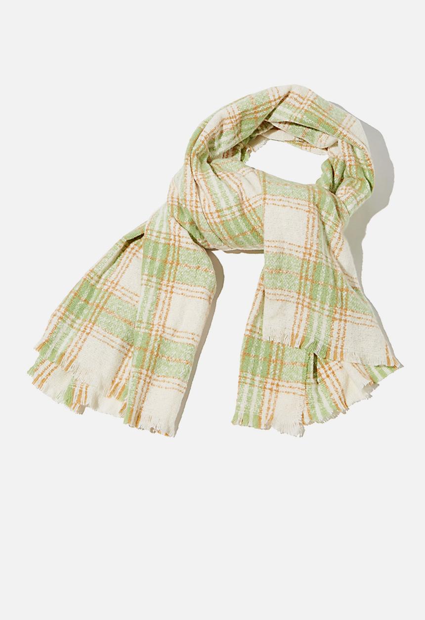 Rubi - Brady blanket scarf - pistachio green molly check