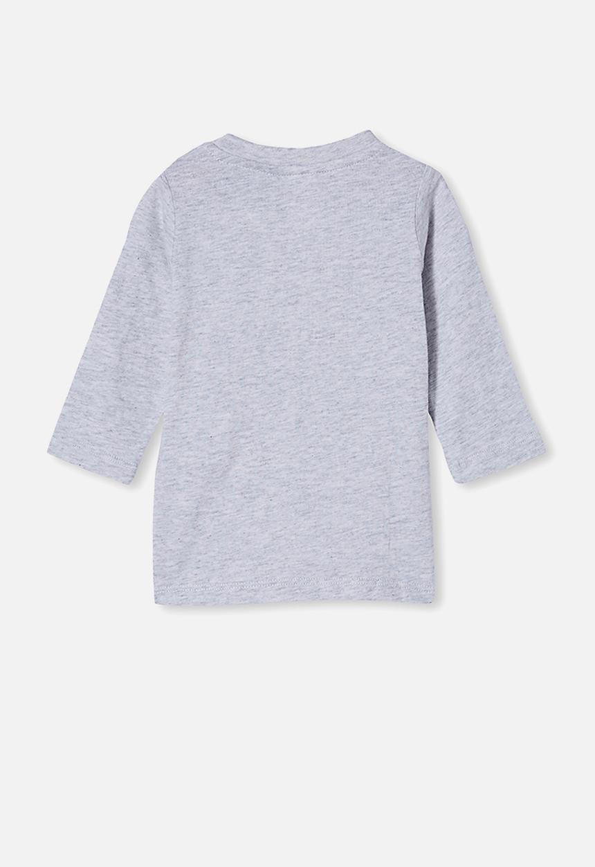 Cotton On - Jamie long sleeve tee - light grey 