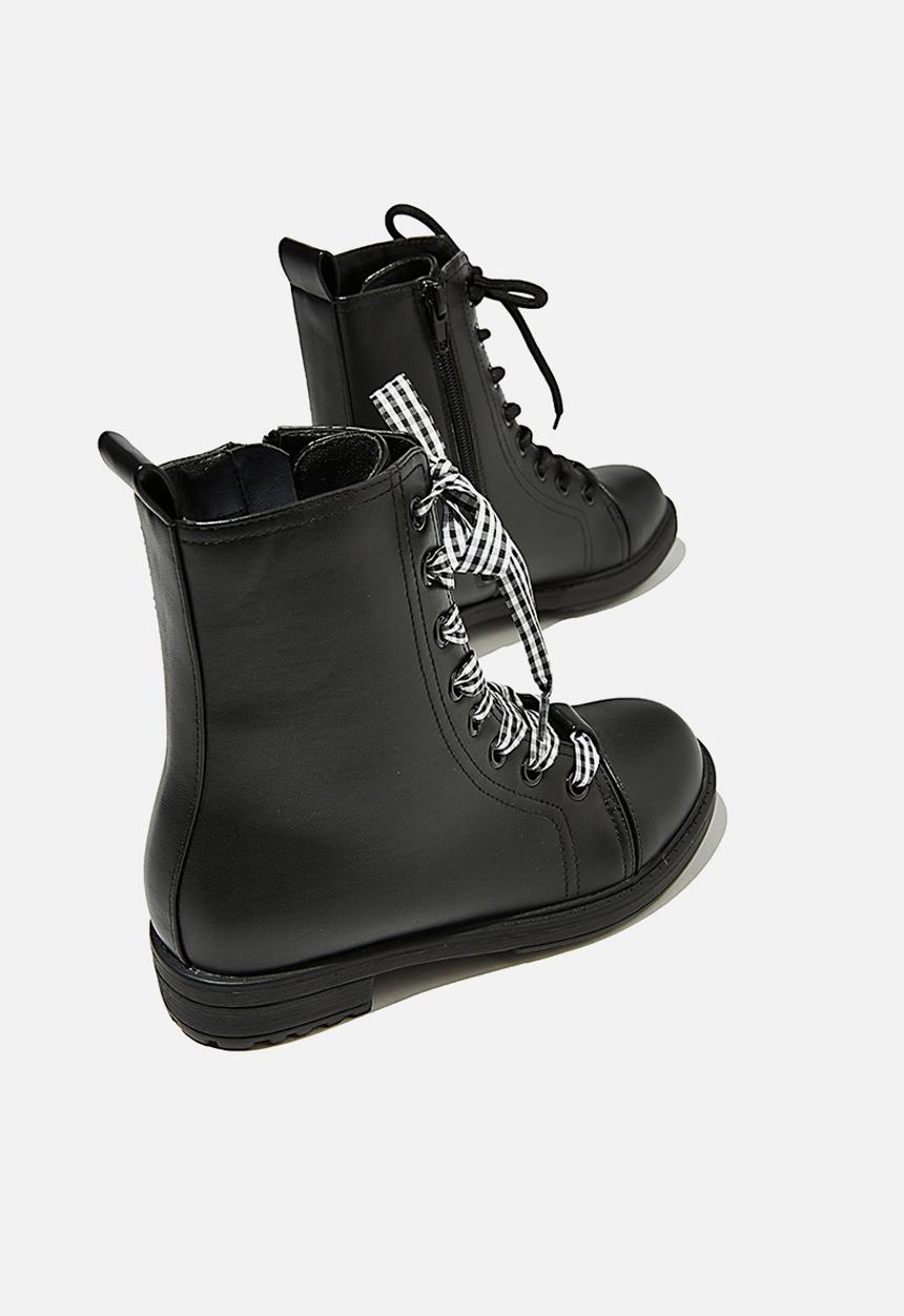 Cotton On - Classic combat boot - black