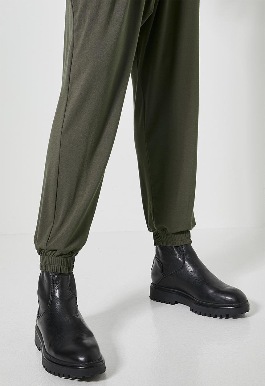 Superbalist - Drop crotch knit jogger - dark olive