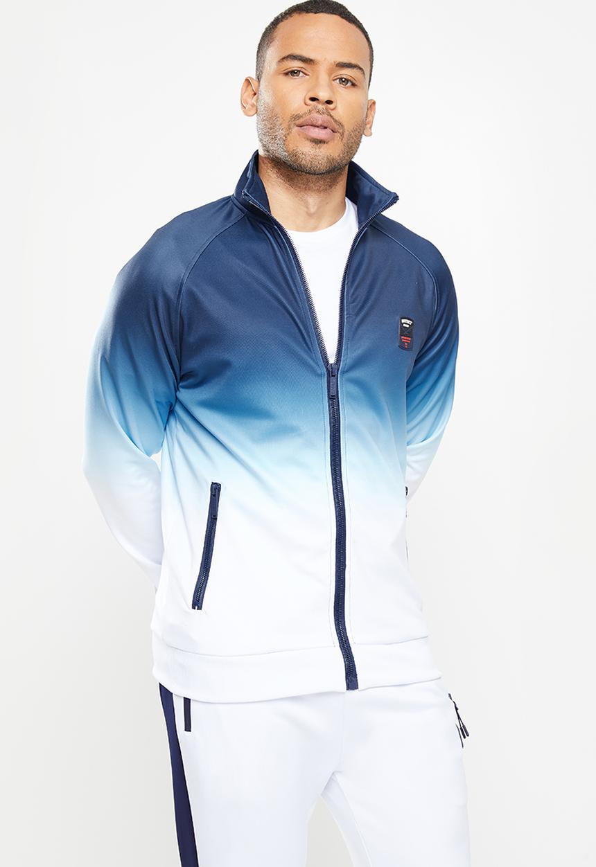 SOVIET - Ike zip through hoody - blue