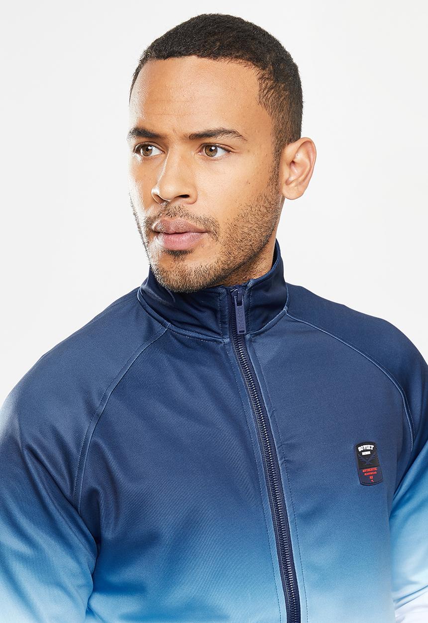 SOVIET - Ike zip through hoody - blue