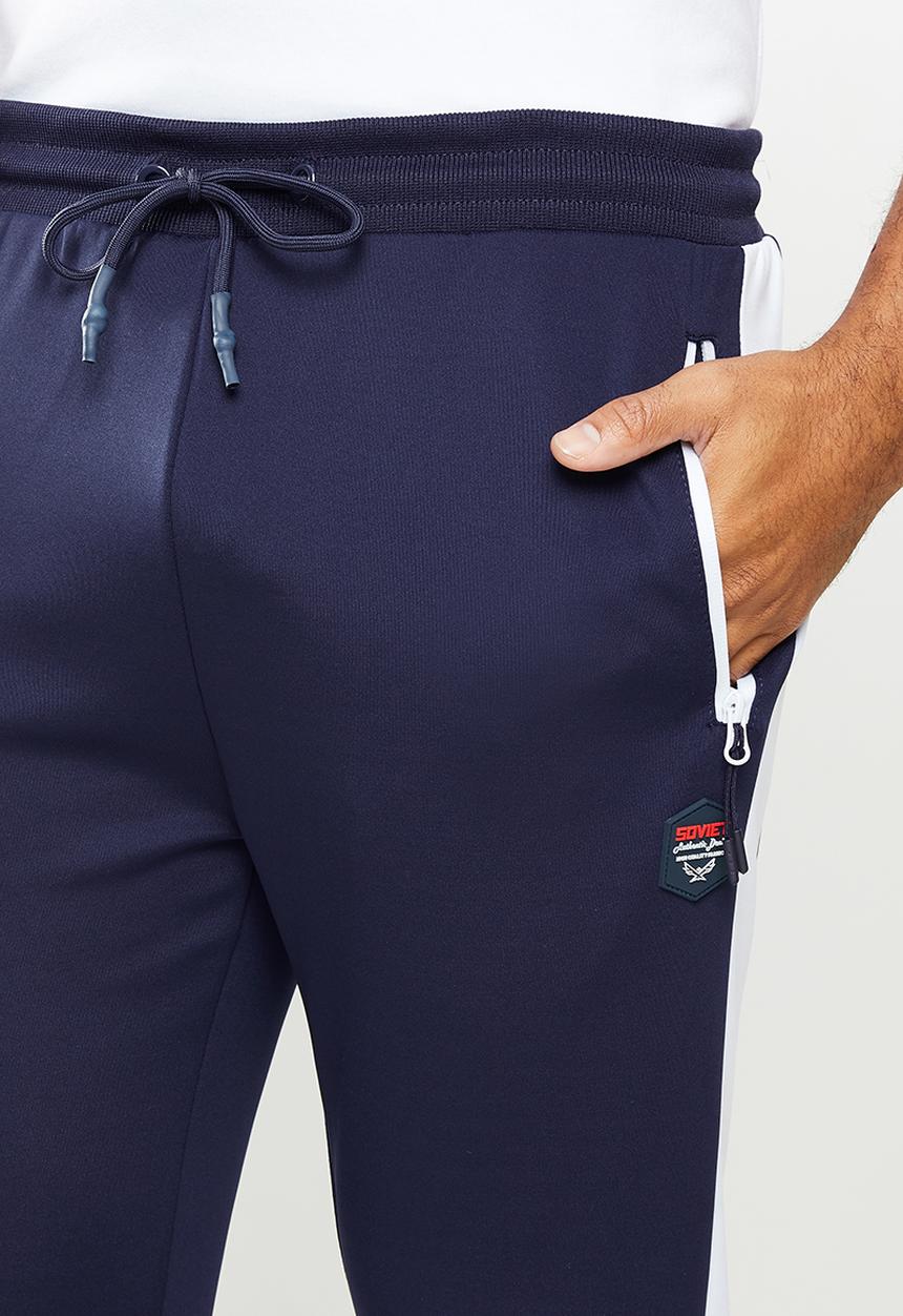 SOVIET - Mahony fashion track pants - navy