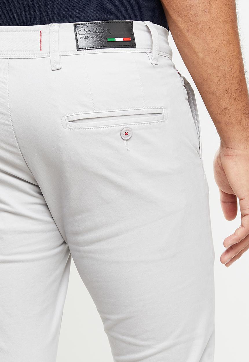 SOVIET - Alfa slim leg fashion chino - grey