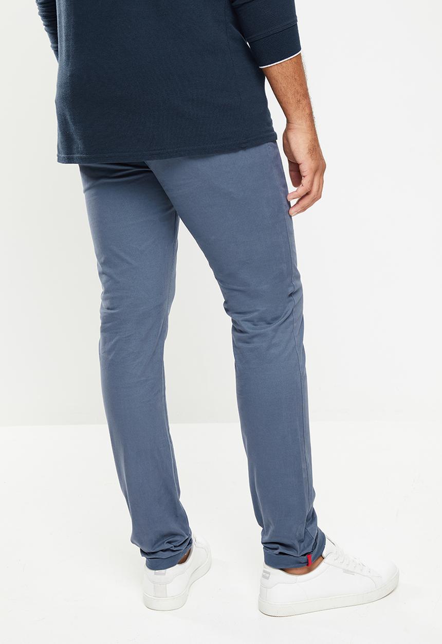 SOVIET - Alfa slim leg fashion chino - blue